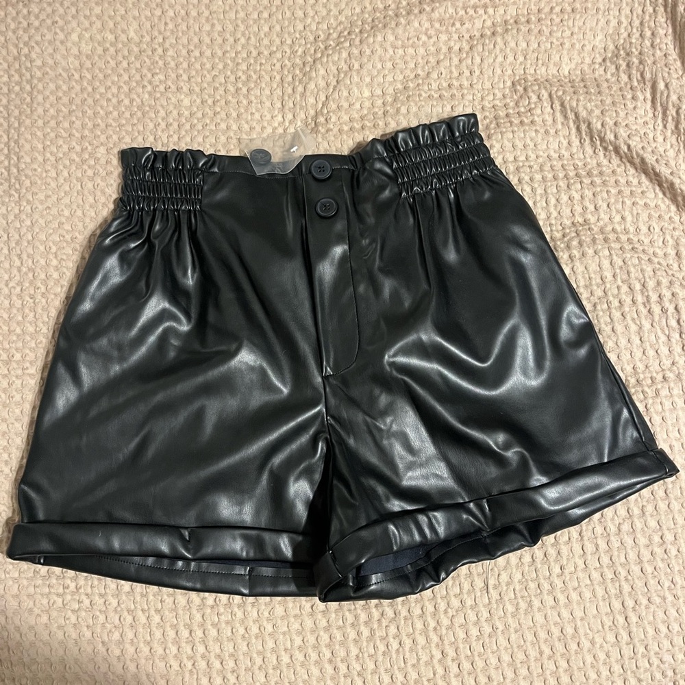Shop Talulah Faux Leather Shorts Size Small with tag